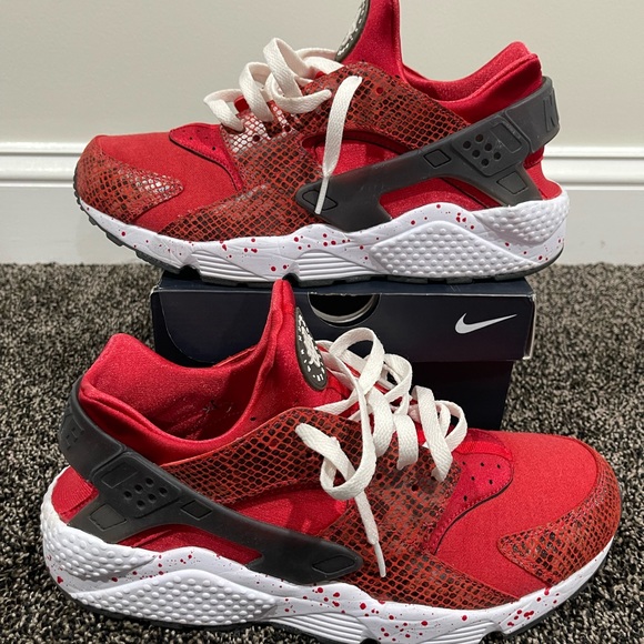Nike Air Huarache 2015 Premium ID Red Safari Snake QS